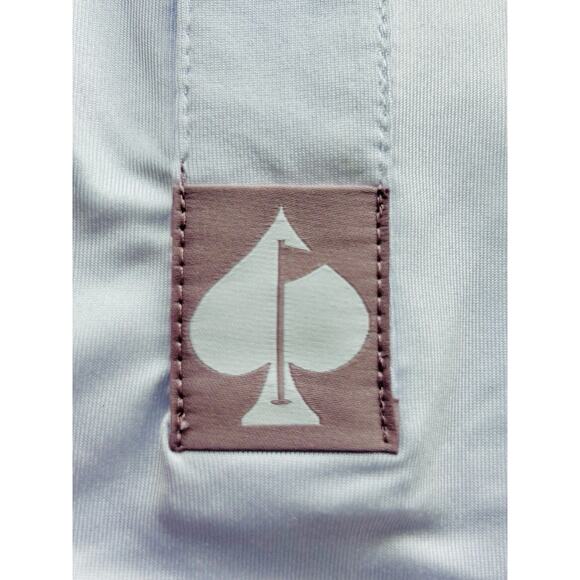 New With Tags Pins and Aces “Partee” Mens M White Golf Polo. Performance wicking - Picture 8 of 12